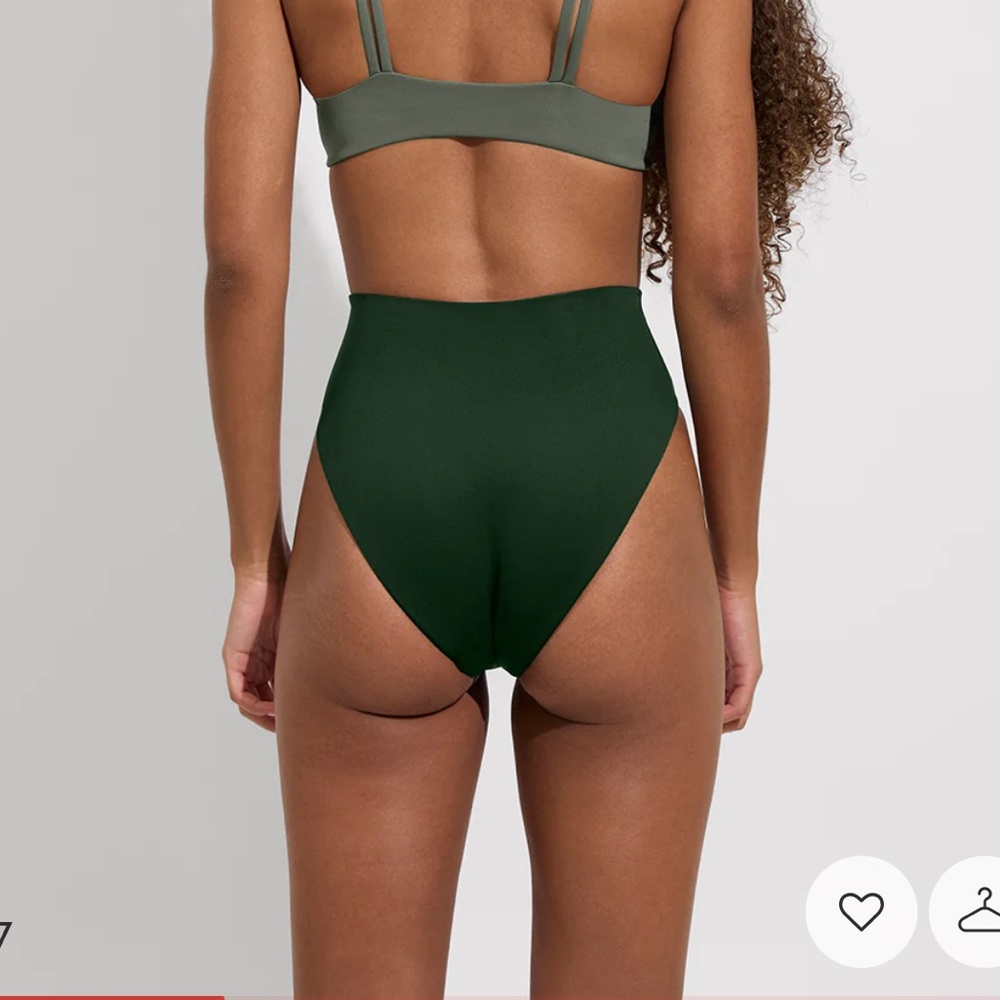 LEFT ON FRIDAY - hi hi bottom - Palm (green) - XS - high rise bikini bottom - Picture 4 of 8